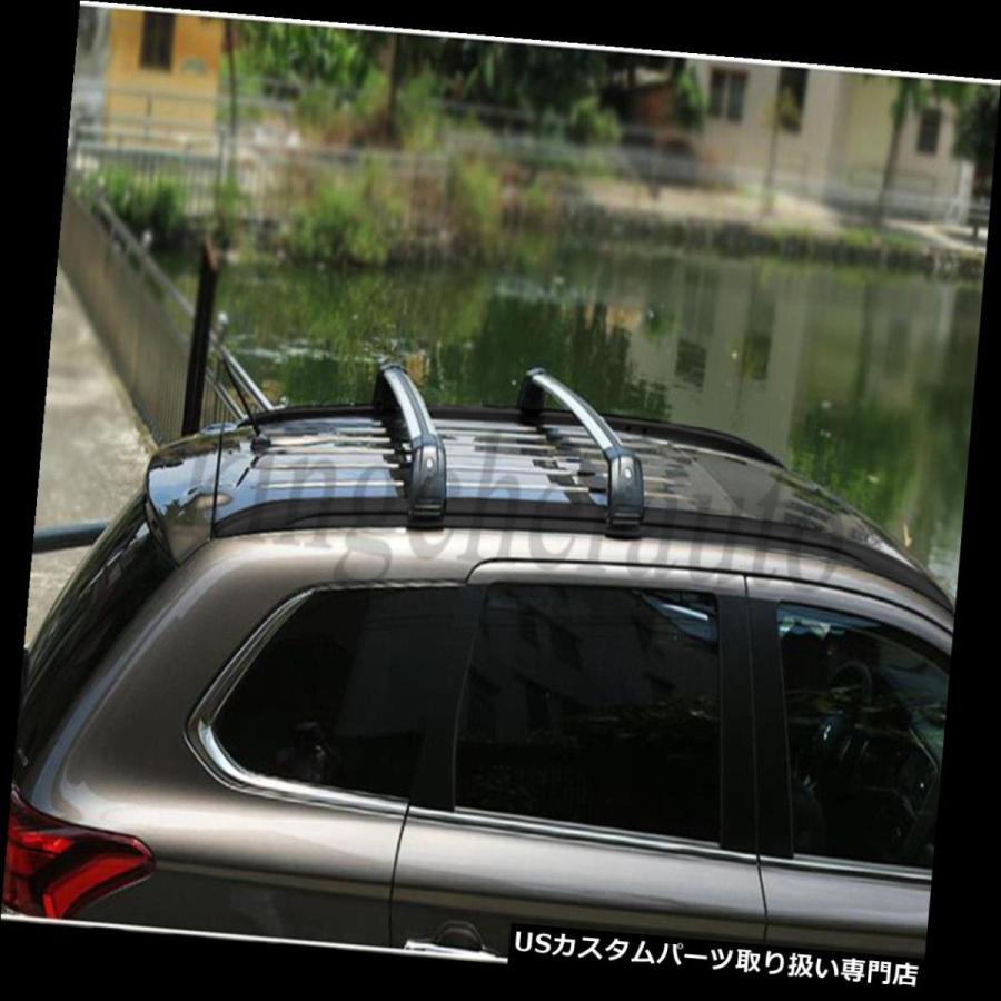 USキャリア 三菱アウトランダー2013-2017ルーフラックレールクロスバークロスバーのための4PCSフィット 4Pcs fit for Mit