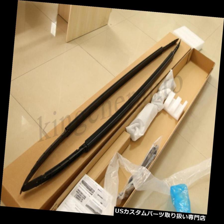 USキャリア 三菱アウトランダー2013-2017ルーフラックレールクロスバークロスバーのための4PCSフィット 4Pcs fit for Mit_1