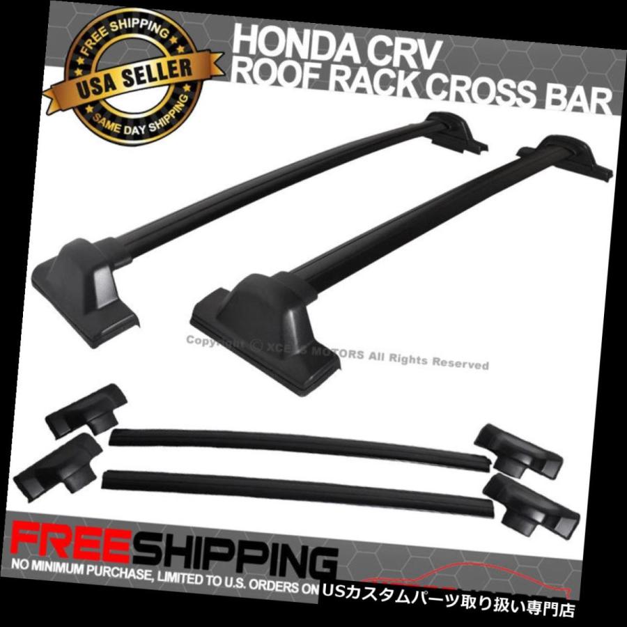USキャリア 07-10ホンダCRV CR-V OEスタイルブラックトップルーフ