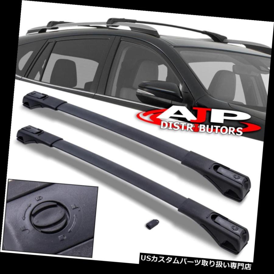 USキャリア 13-18トヨタRav4のための黒い屋根の棚の十字棒荷物のキャリアバーOe様式 Black Roof Rack Cross Bar