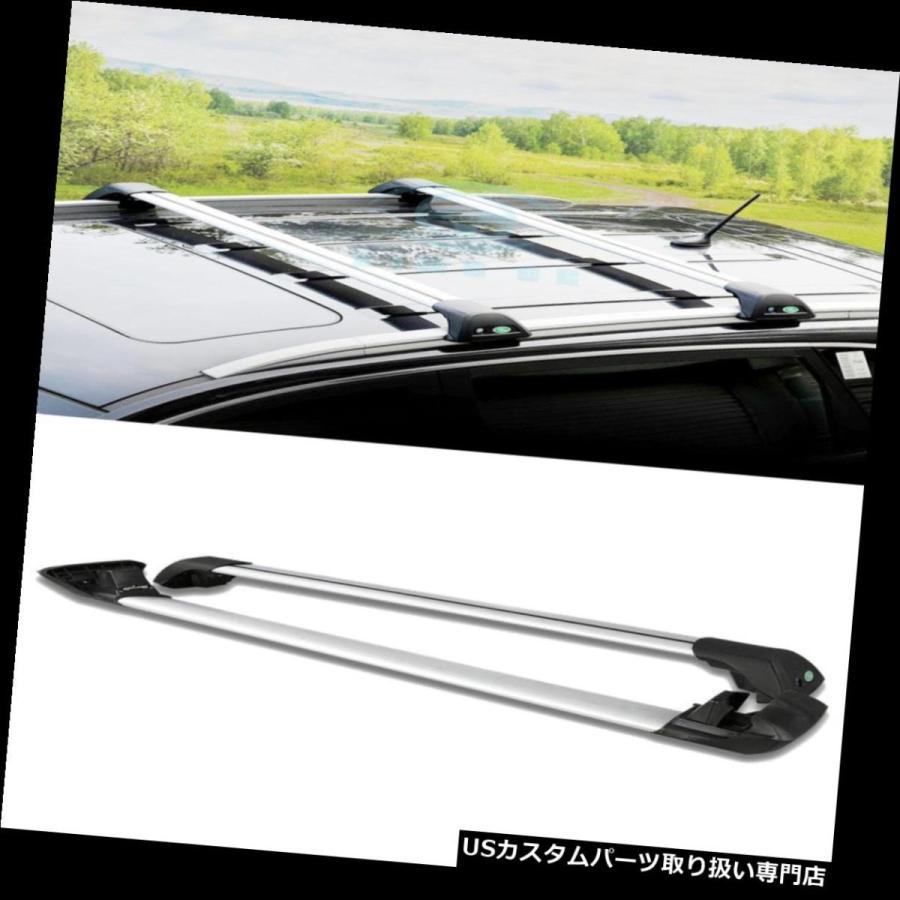 US球歴 キャデラックSRXパノラマサンルーフシルバークロスバールーフカーゴラック  Fit For Cadillac SRX Panorami アクセサリーパーツ-自動車