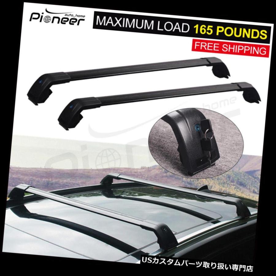 USキャリア リンカーンMKC 2015-2018荷物ラックルーフレールラックキャリアクロスバー用2個フィット  2Pcs Fit for Linc