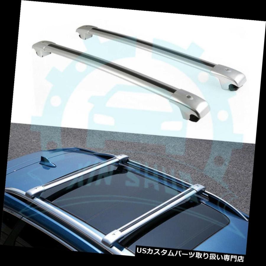 US球歴 2本ルーフラックレールクロスバーVW用クロスバークロスバー2018 2019 B  2Pcs Roof Rack Rail Cross 車、バイク、自転車-ルーフボックス、キャリア-アクセサリーパーツ