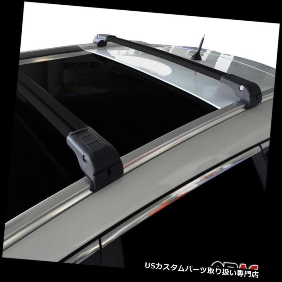 USキャリア ルーフラッククロスバークロスレールAlu。 KIA SORENTO III 2015用ブラックセット2個 - Roof Racks