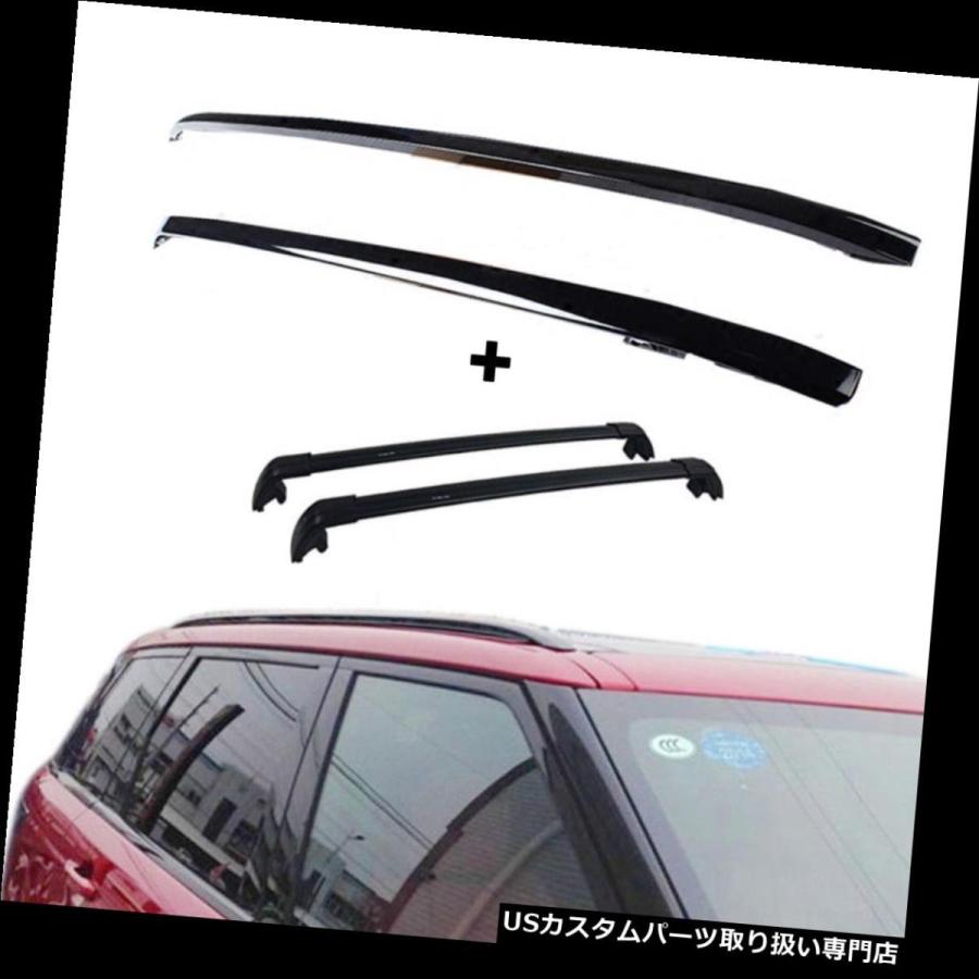 USキャリア ランドローバーレンジローバースポーツ2014-2019のための4本のルーフレールラッククロスバーフィット 4 Pcs Roof Ra