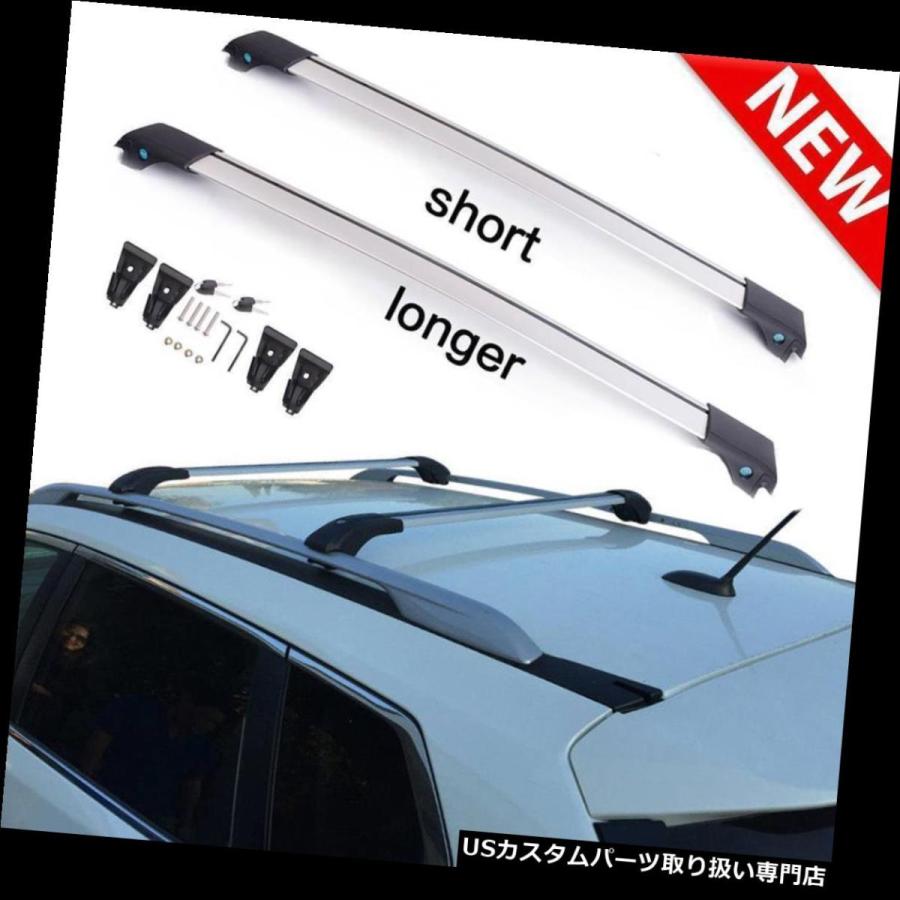 USキャリア 新しいフィット2013-2018マツダCX-5調整ルーフラッククロスバーシルバーアルミ - ペア  NEW Fits 2013-201