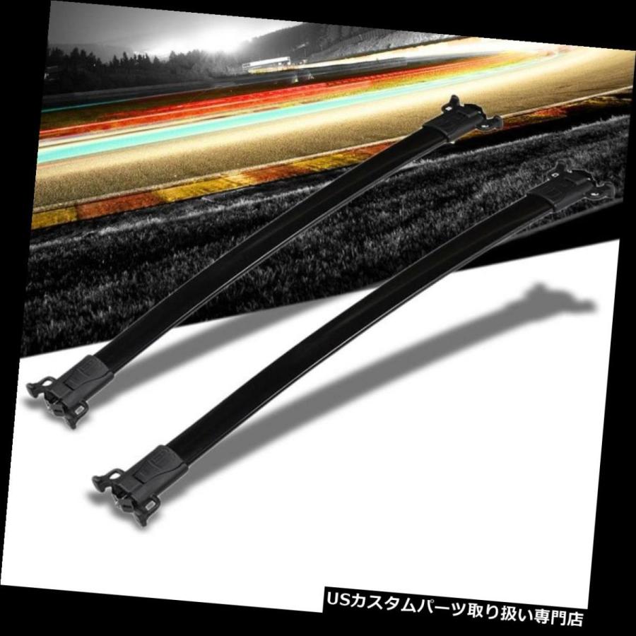 USキャリア 10-17春分のための黒いアルミニウムOE様式のボルトオントップのルーフラックレールのクロスバー  Black Aluminum OE