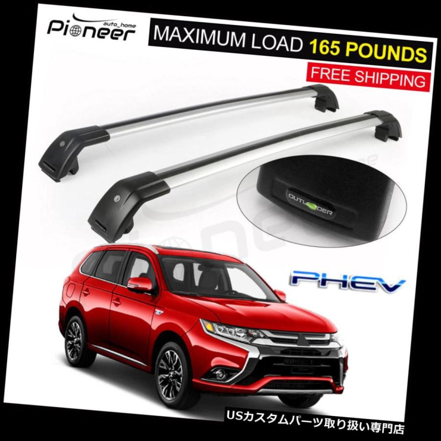 US球歴 三菱アウトランダープラグインハイブリッドPHEV 2013-2018ルーフラックレールクロスバーに相応う  Fits Mitsubi 車、バイク、自転車-自動車-アクセサリーパーツ