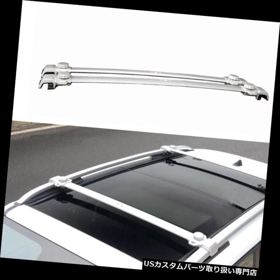 USキャリア JEEP Renegade 2015-2018ルーフレールラッククロスバークロスバーシルバー用2本フィット 2Pcs Fit for