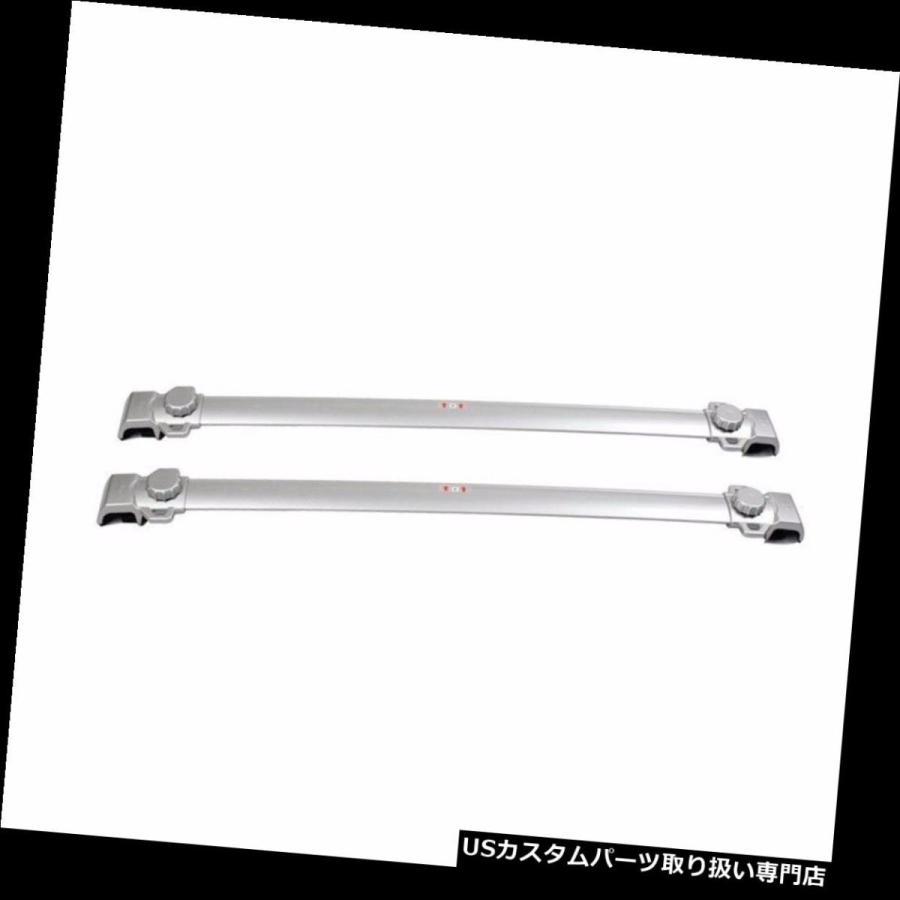 USキャリア JEEP Renegade 2015-2018ルーフレールラッククロスバークロスバーシルバー用2本フィット 2Pcs Fit for_1