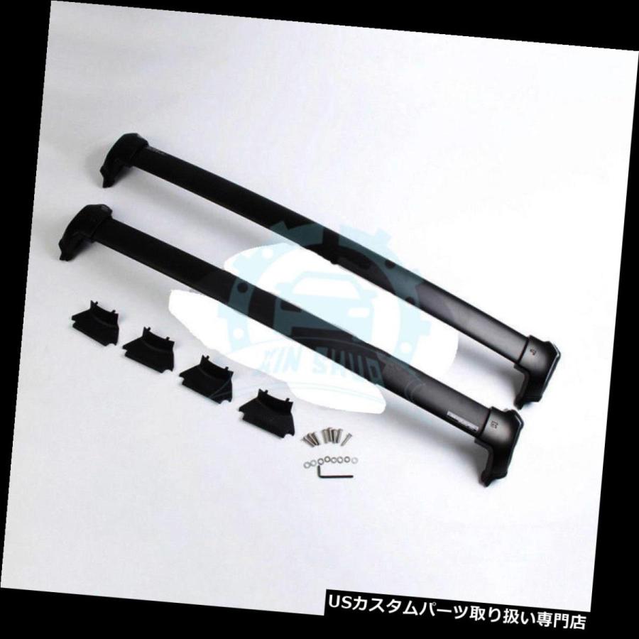 USキャリア ホンダCRV / CR-V 2017-18用ブラックルーフラックレールバークロスバー荷物キャリア  For Honda CRV/CR-_1