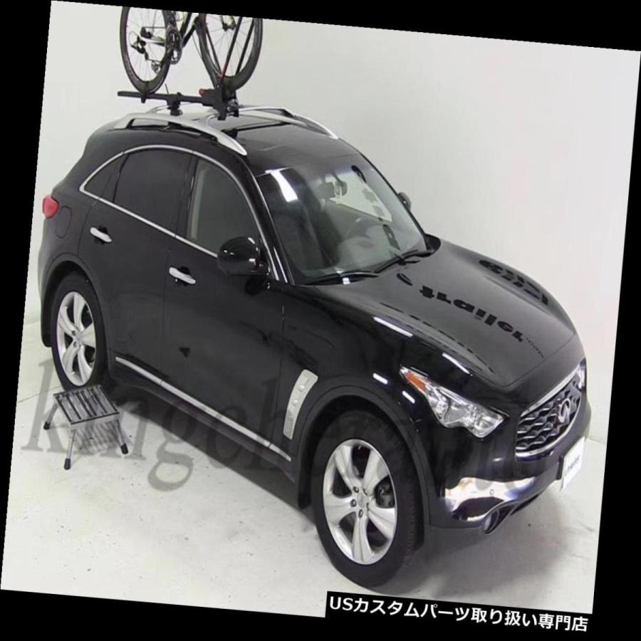 USキャリア フィットインフィニティFX QX70 2011-2018手荷物荷物ルーフラックレールクロスバークロスバー  fit Infiniti
