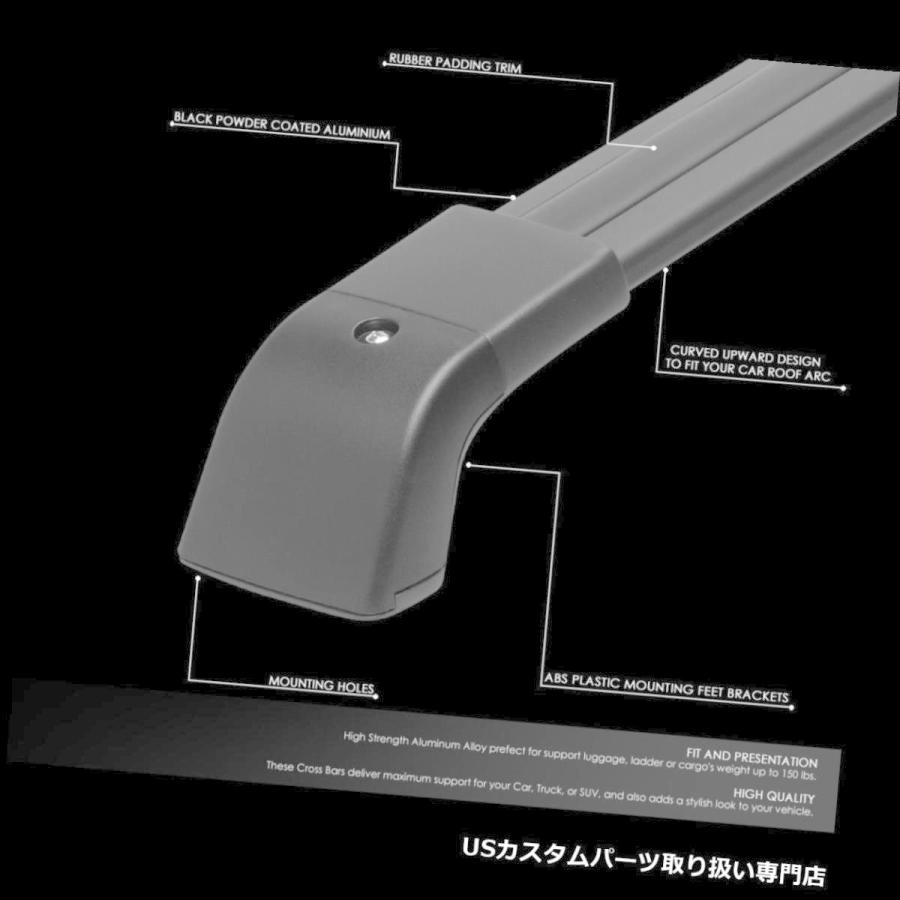 USキャリア 08-16日産エクストレイル用ペアアルミルーフレールラッククロスバーキャリア  PAIR ALUMINUM ROOF RAIL RAC_1