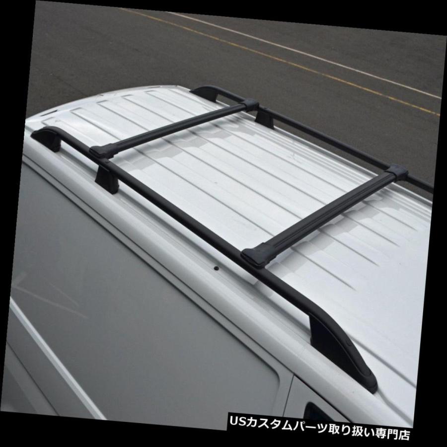 USキャリア ブラッククロスバーレール、ルーフサイドバーに合わせてルノートラフィックにフィット（2014+）  Black Cross Bar Ra
