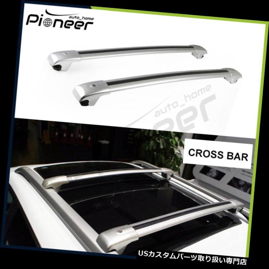 USキャリア ジープチェロキー2014-2018用ロック可能なルーフラックレールクロスバークロスバー  Fits for Jeep Cherokee