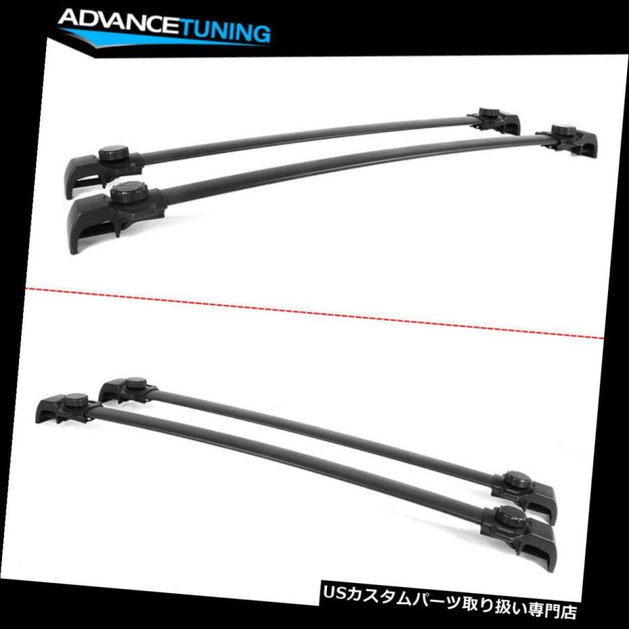 USキャリア フィット14-18ジープ反逆者OEファクトリースタイルブラックルーフラッククロスバーペア  Fits 14-18 Jeep Reneg_1