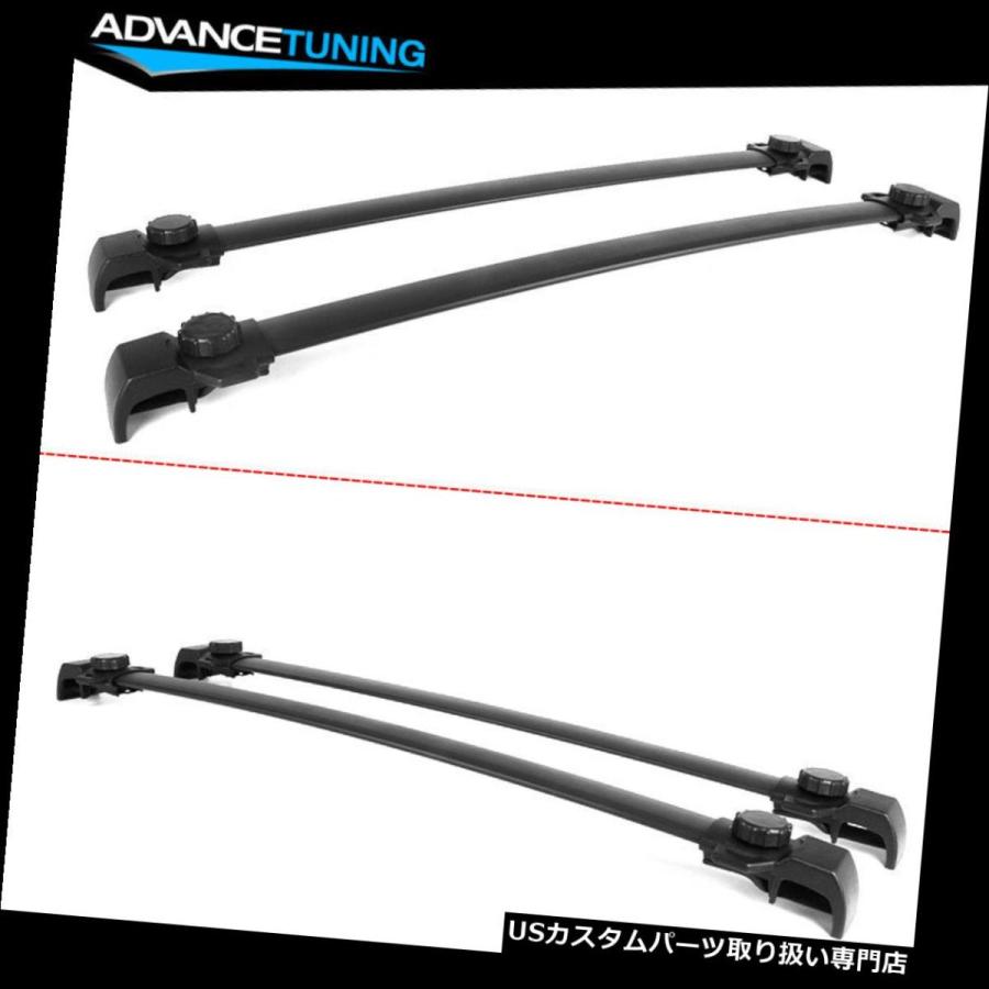 USキャリア フィット14-18ジープ反逆者OEファクトリースタイルブラックルーフラッククロスバーペア  Fits 14-18 Jeep Reneg_2
