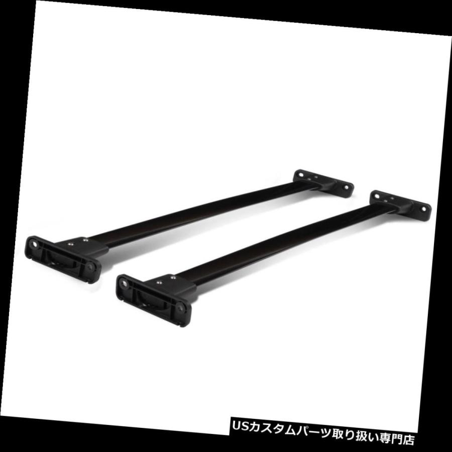 USキャリア 05-12パスファインダーブラックコーティングアルミOeスタイルルーフラック/レールトップクロスバー  Fit 05-12 Pathf