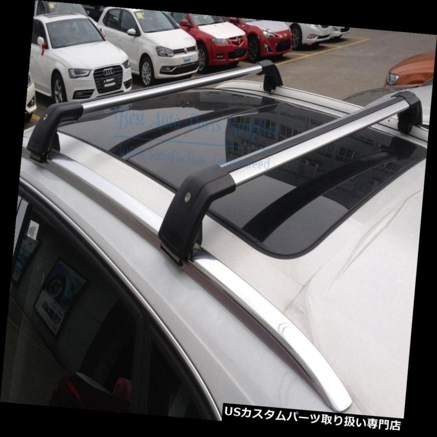 USキャリア ボルボXC60 2013-2019手荷物荷物クロスバークロスバーの新しいトップルーフラック  New Top Roof Rack Fo_2