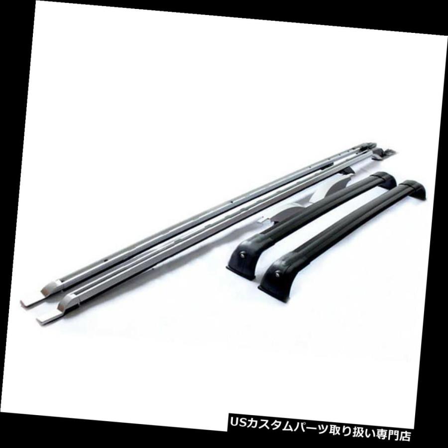 USキャリア 4本ルーフレールラッククロスバークロスバーフィットランドローバーDiscovery4 LR4 2010-2016 4Pcs Roof
