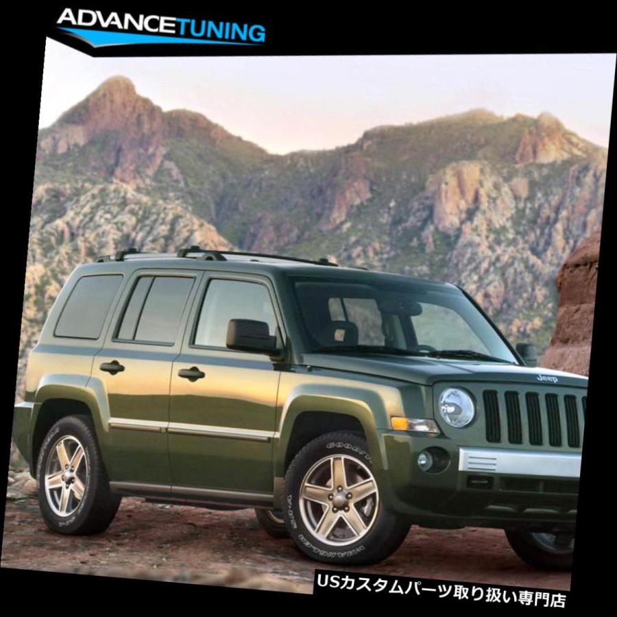 USキャリア 07-15ジープパトリオットOEスタイルルーフラッククロスバー