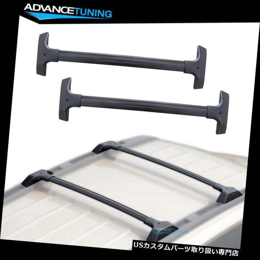 USキャリア 09-17シボレートラバースOEスタイルルーフラックレールクロスバーキャリアセットにフィット  Fits 09-17 Chevy Tr