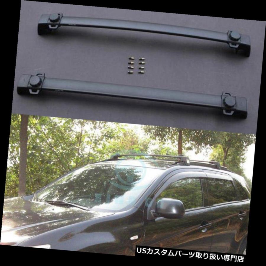 USキャリア 三菱ASX Outlander Sport 10-16フィットトップルーフラゲッジラッククロスバーレール用  For Mitsubis