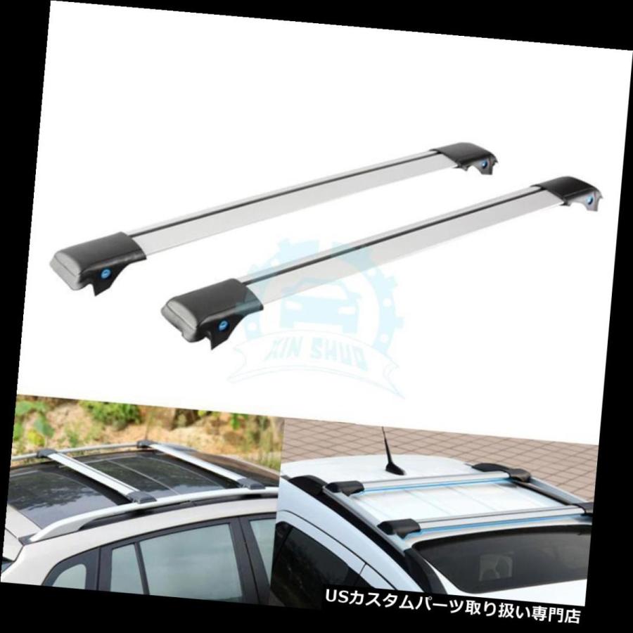 US球歴 Honda Crosstour 2011-2016用1仕掛ける軽銀アロイクロスバー仕合わせ手荷物保持者  1 set Aluminum ルーフボックス、キャリア-車、バイク、自転車