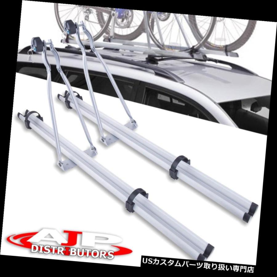 USキャリア 13-18トヨタRav4クロスバールーフトップ自転車キャリアマウントラックアップライトロック  For 13-18 Toyota Ra_1