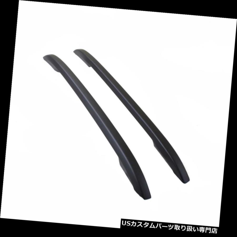USキャリア トップルーフラッククロスバー飾り枠黒フィット日産ナバラピックアップ2014-2017 Top Roof Rack Cross Bar