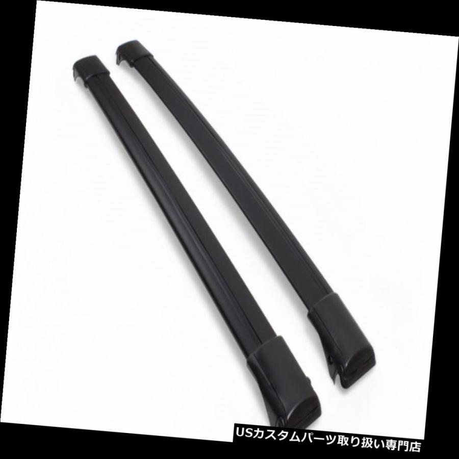 USキャリア Kia Soul MK2 2014プレゼント用空力ブラックアルマイトアルミクロスバー  Aerodynamic Black Anodi