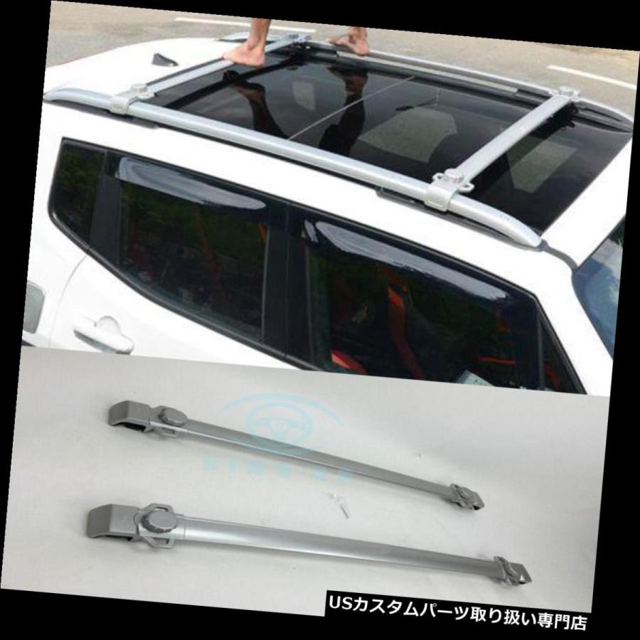 USキャリア Jeep Renegade 2015-17用手荷物荷物上部ルーフラックレールクロスバー  For Jeep Renegade 2015