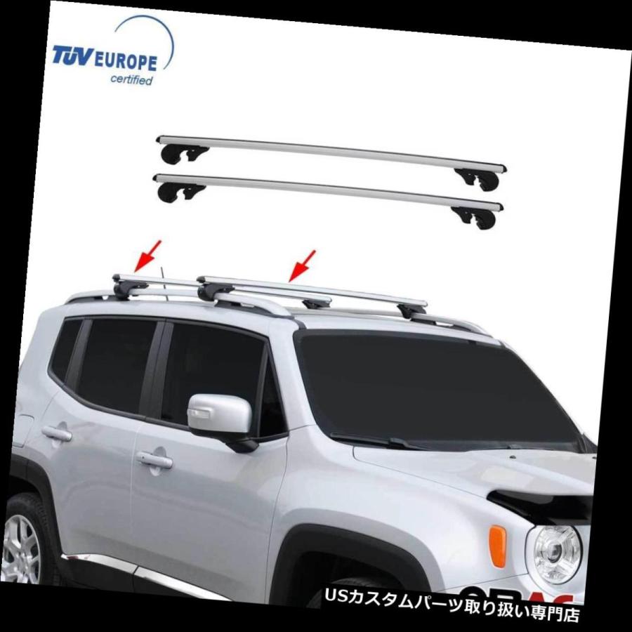 USキャリア ロックできるジープの遊歩道2015-2019年のためのアルミニウム屋根の棚の十字棒  Aluminum Roof Rack Cross