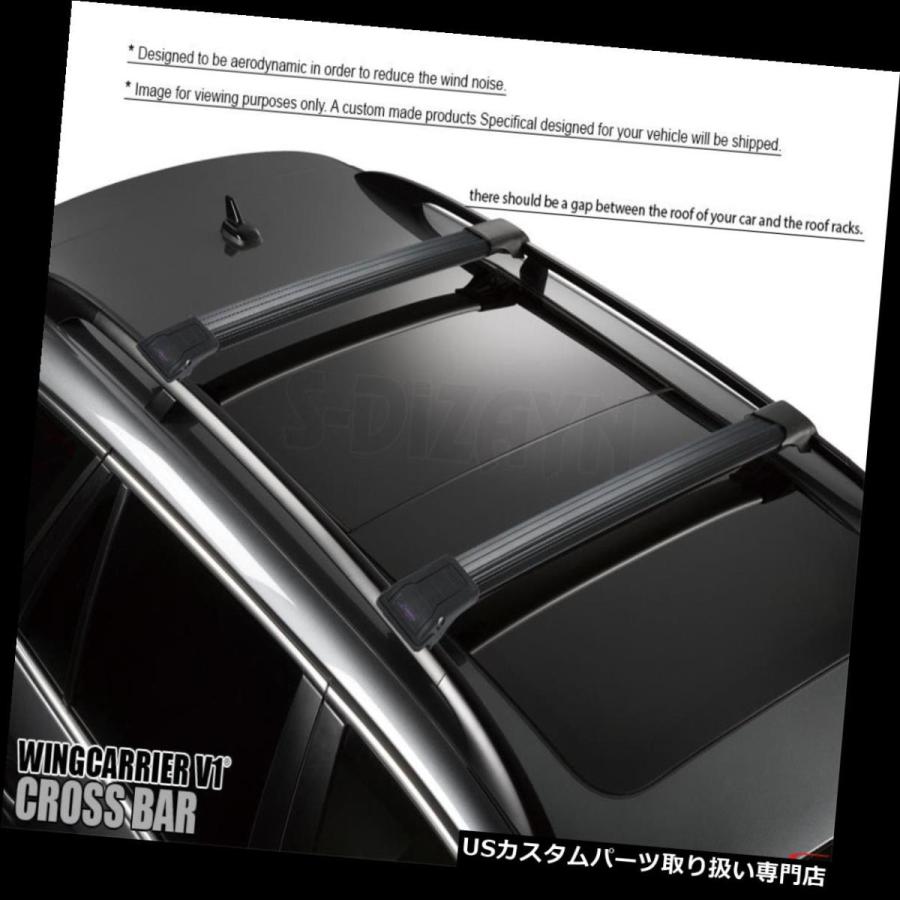 USキャリア HYUNDAI TUCSON 2015-UPアルミトップルーフラッククロスバークロスレールロック可能  for HYUNDAI TUC
