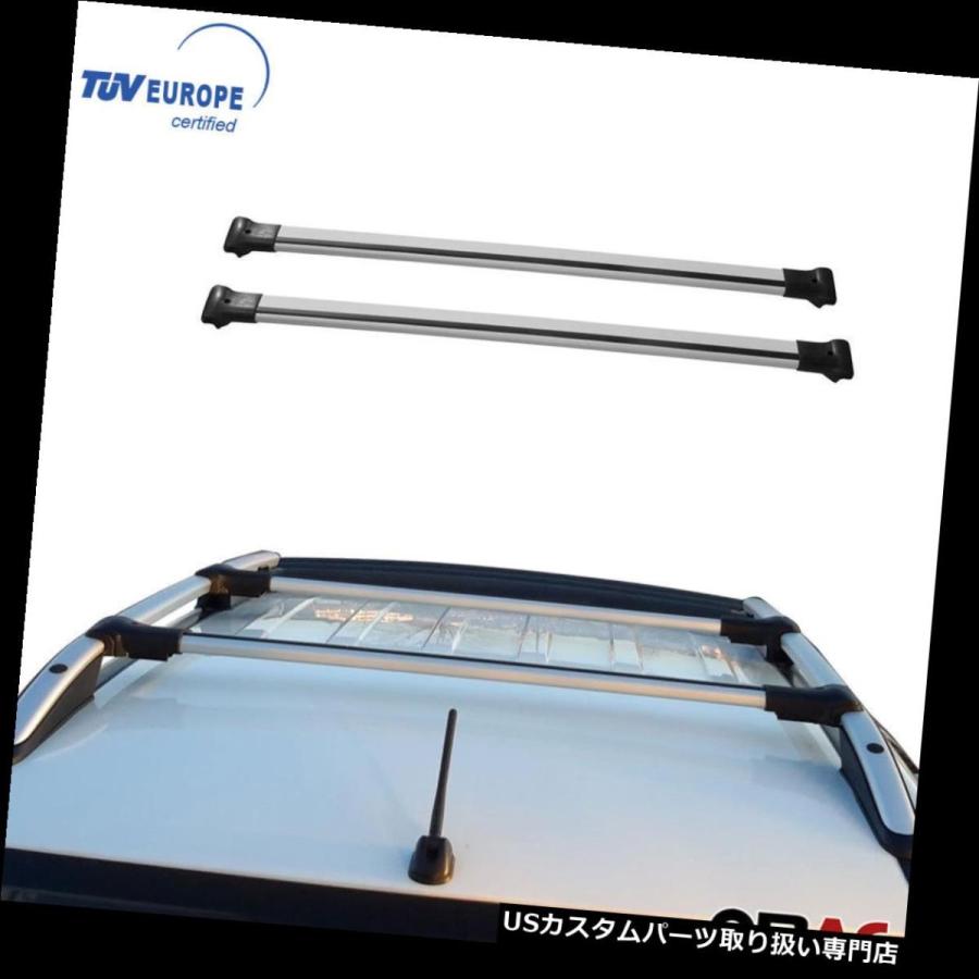 USキャリア VW CADDY III IVルーフラッククロスバーレールアルミシルバー2本入りTUV  VW CADDY III IV Roof R