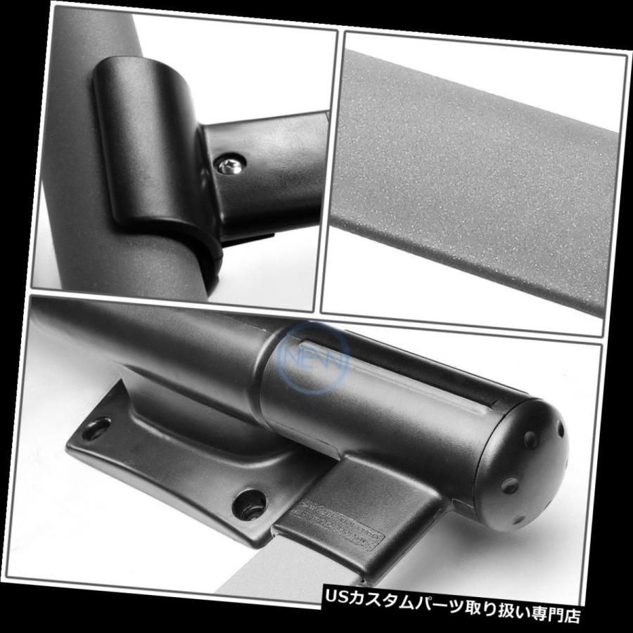 USキャリア 2005-17フロンティア4ドア用アルミOEスタイルグレー/ブラックルーフラッククロスバー Aluminum OE Style Gr