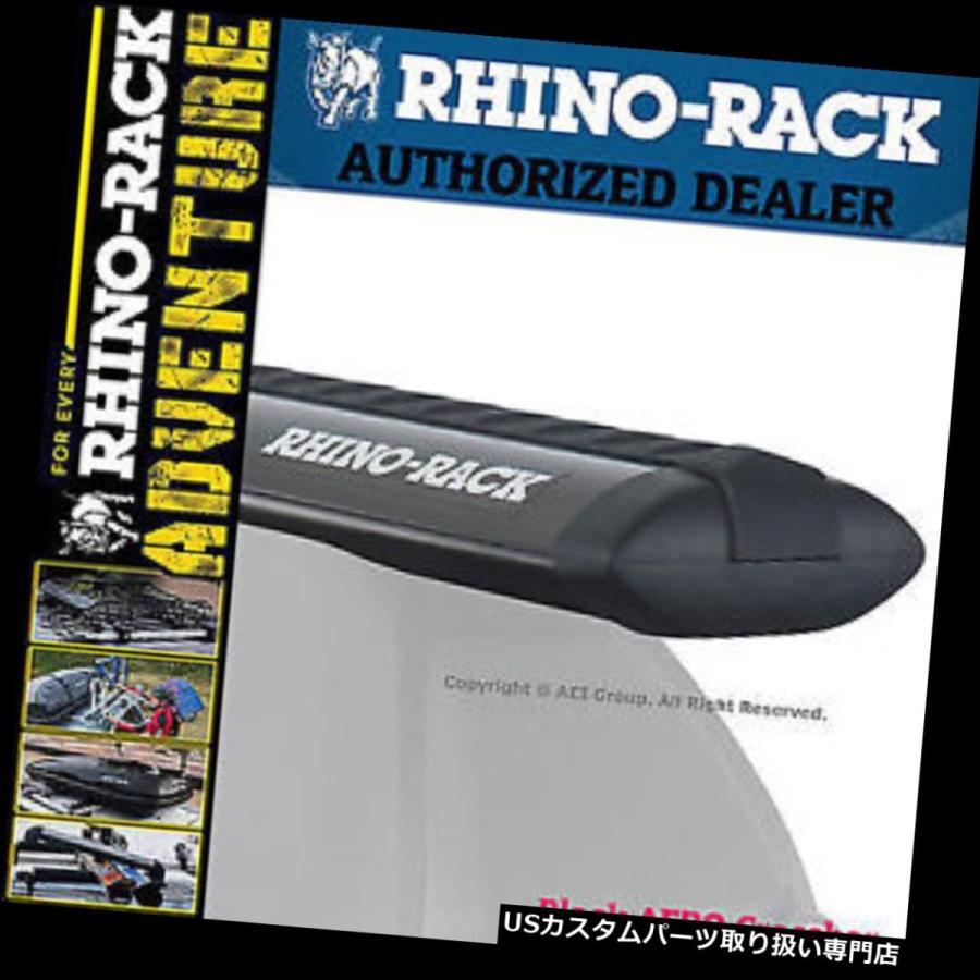 USキャリア Rhino Rack Aero 54インチアルミオーバルブラックルーフ 