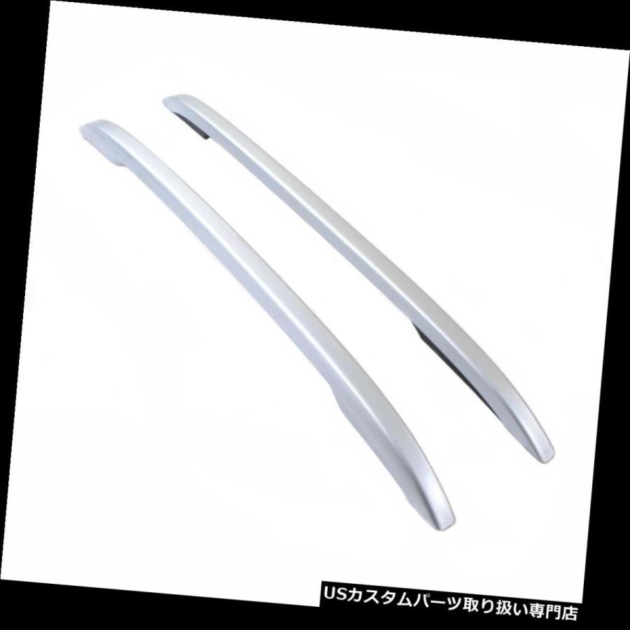 USキャリア トップルーフラッククロスバーオーナメントフレームシルバーフィット日産ナバラピックアップ2014-17 Top Roof Rack C
