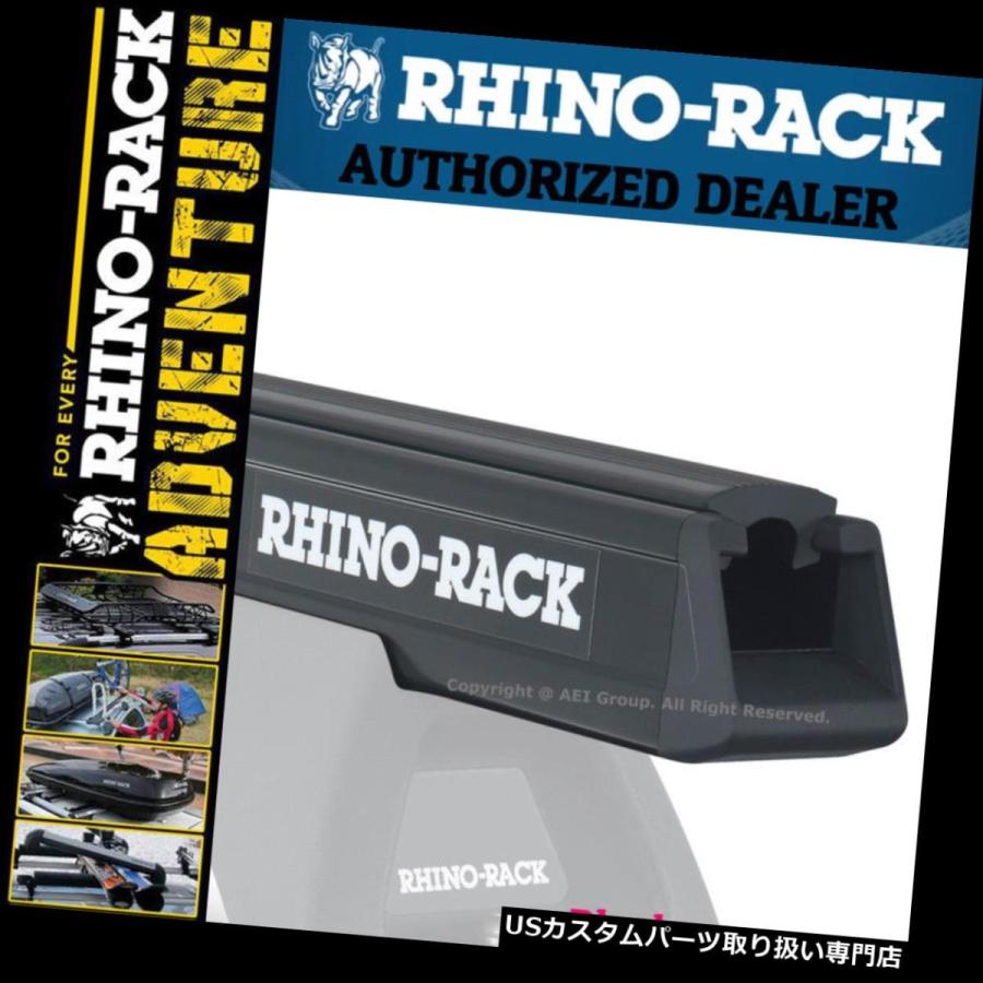 USキャリア Rhinoラックヘビーデューティ54インチアルミブラックルーフクロスバーRB1375B  Rhino Rack Heavy Duty