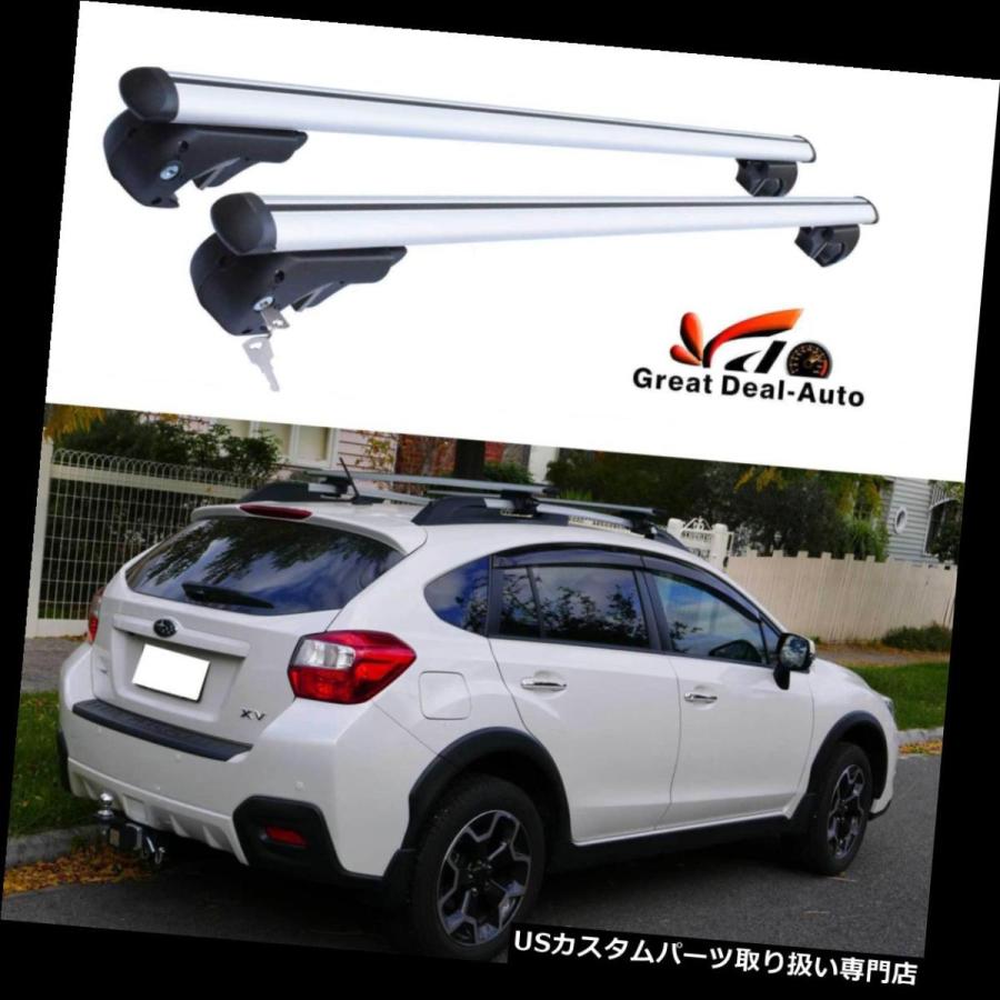 USキャリア ルーフレール付きスバルXV 2012 -2018用アルミ合金ルーフ 