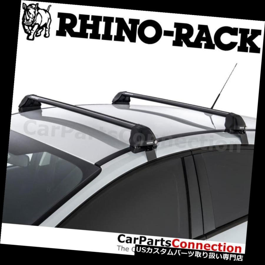 USキャリア Rhino-Rack RS517B Vortex 2500ブラックルーフクロスバー 