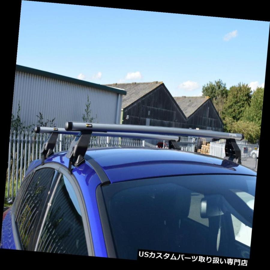 USキャリア VWゴルフ3dr 97-04 +固定キット40用Mウェイアルミルーフラックレールクロスバー  M-Way Aluminium Roof