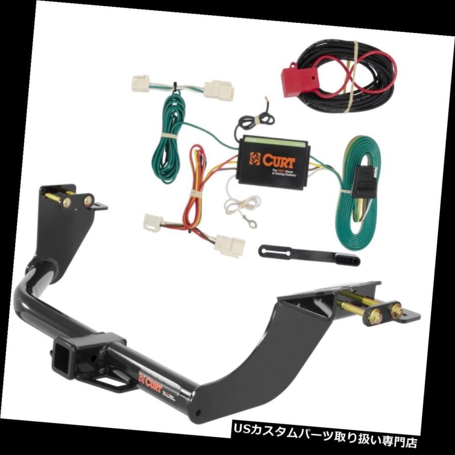 USヒッチメンバー カートクラス3トレーラーヒッチ＆amp; A 三菱アウトランダー用カスタム配線ハーネス  Curt Class 3 Trailer