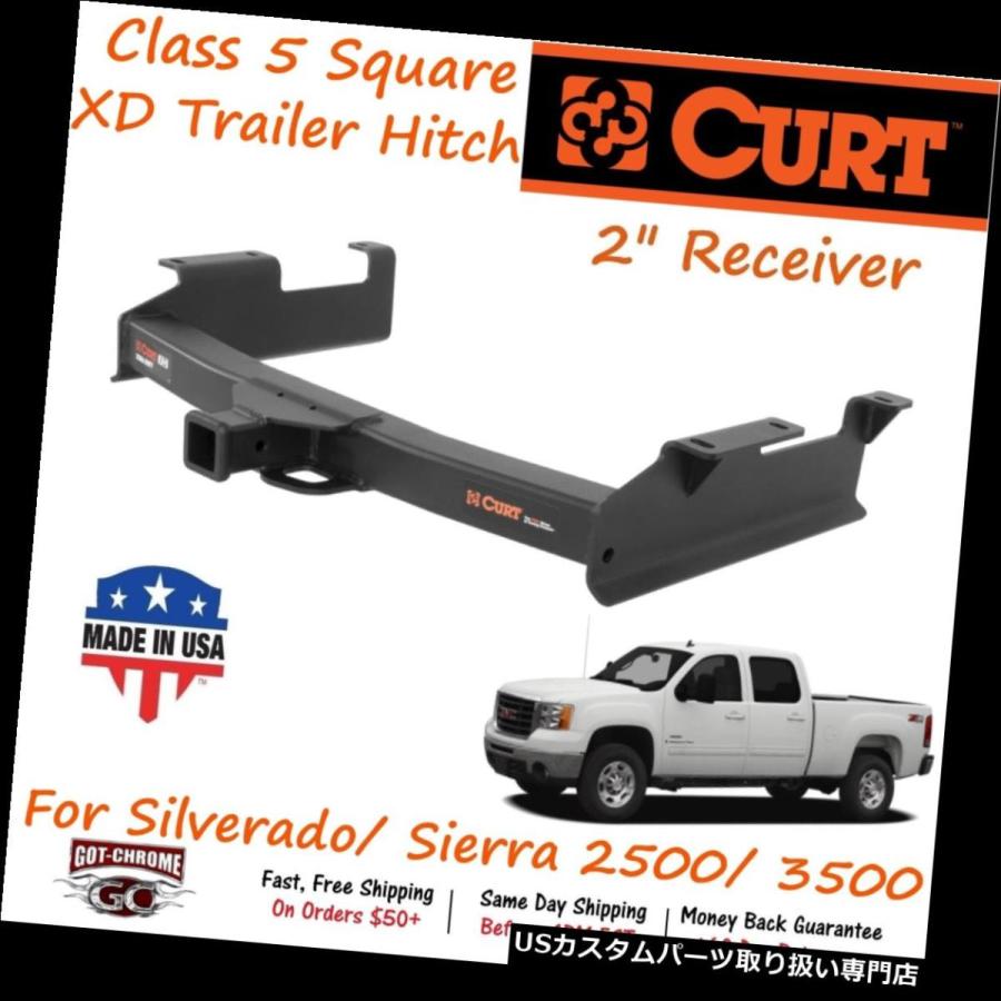 USヒッチメンバー 15312 Curt Class 5エクストラデューティトレーラーヒッチW / 2インチレシーバーチューブ -  Silverad