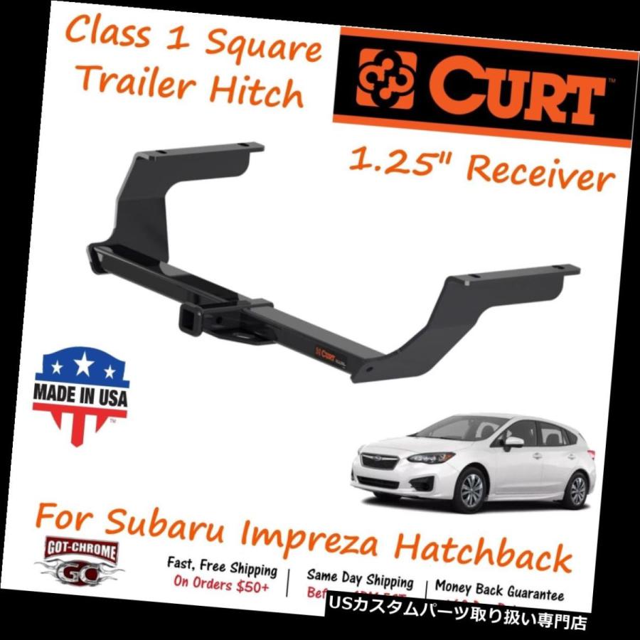 USヒッチメンバー インプレッサ用1.25 \"レシーバーチューブ付き11465カートクラス1スクエアトレーラーヒッチ  11465 Curt Clas