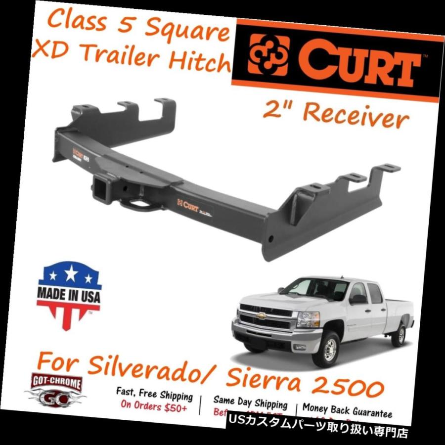 USヒッチメンバー 15302 Curt Class 5エクストラデューティトレーラーヒッチW / 2インチレシーバーチューブ -  Silverad
