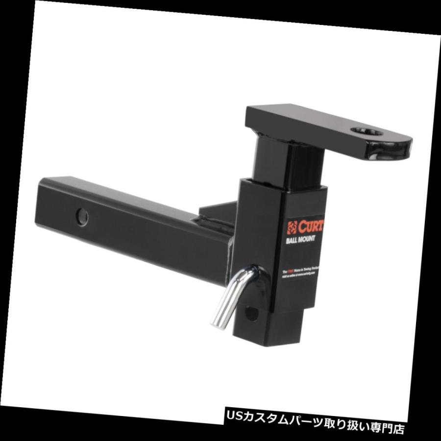 USヒッチメンバー 45812カート7-1 / 4 \"ドロップアジャスタブルトレーラーヒッチボールマウント2インチシャンク  45812 Curt 7"_1
