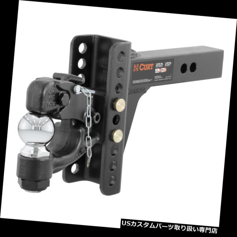 USヒッチメンバー 45907カート2 "調整式チャンネルトレーラーヒッチ2-5 / 16"ボール＆amp; A ピントルマウント 45907 Cu
