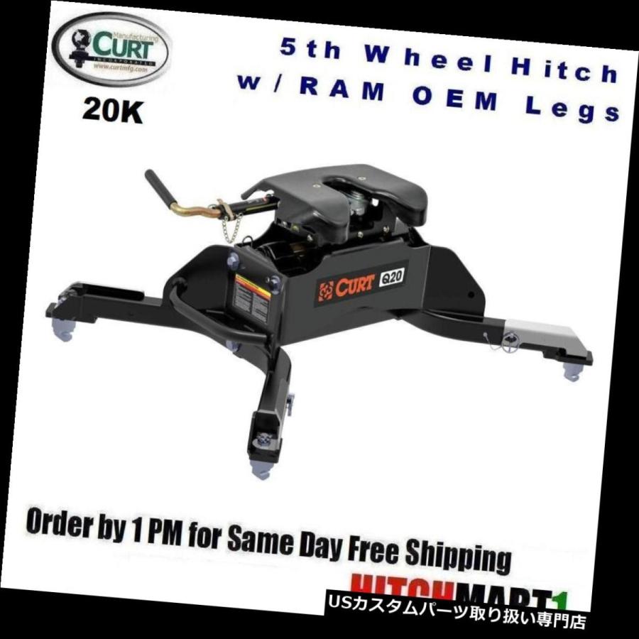 USヒッチメンバー 20K CURT 5THホイールトレーラーヒッチ＆amp; A OEM用互換性のあるRAM用LEG W / PREP PKG＃16