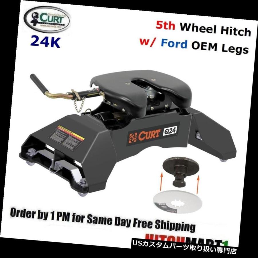USヒッチメンバー 24K CURT 5THホイールトレーラーヒッチ＆amp; A TOW PREP 16037付きFOR FOR OEM用互換LEG